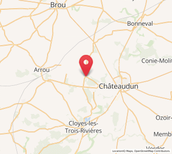 Map of Lanneray, Centre