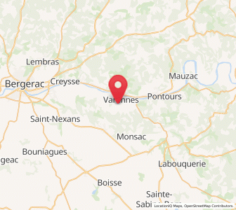 Map of Lanquais, Nouvelle-Aquitaine
