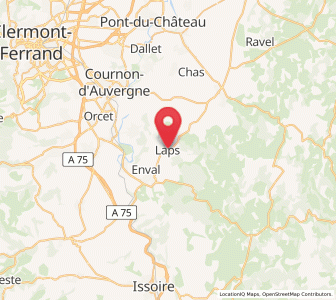 Map of Laps, Auvergne-Rhône-Alpes