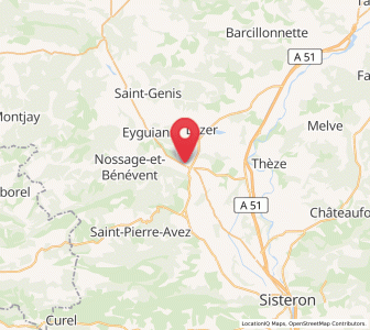 Map of Laragne-Montéglin, Provence-Alpes-Côte d'Azur