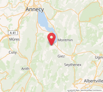 Map of Lathuile, Auvergne-Rhône-Alpes