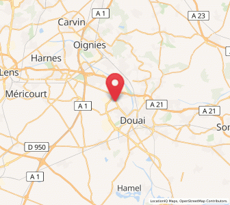 Map of Lauwin-Planque, Hauts-de-France