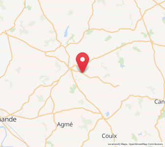 Map of Lavergne, Nouvelle-Aquitaine