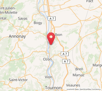 Map of Laveyron, Auvergne-Rhône-Alpes
