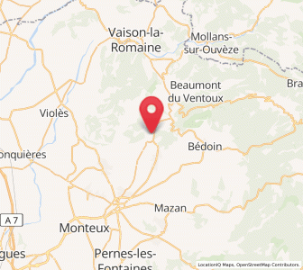 Map of Le Barroux, Provence-Alpes-Côte d'Azur