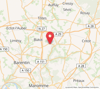 Map of Le Bocasse, Normandy