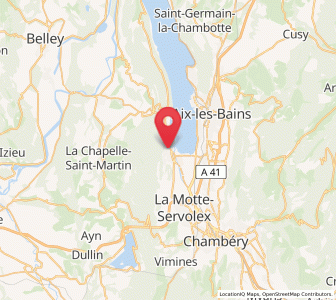 Map of Le Bourget-du-Lac, Auvergne-Rhône-Alpes