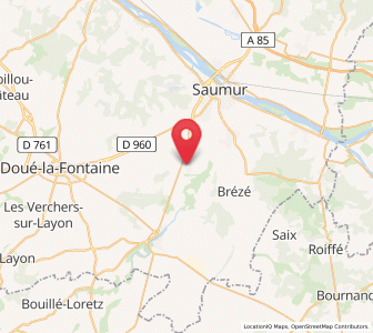 Map of Le Coudray-Macouard, Pays de la Loire