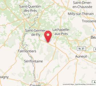 Map of Le Coudray-Saint-Germer, Hauts-de-France