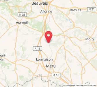 Map of Le Coudray-sur-Thelle, Hauts-de-France