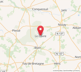Map of Le Gâvre, Pays de la Loire