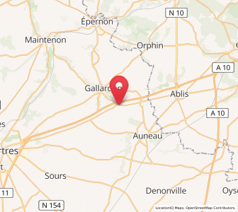 Map of Le Gué-de-Longroi, Centre