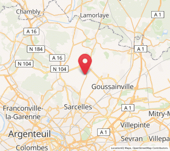 Map of Le Mesnil-Aubry, Île-de-France