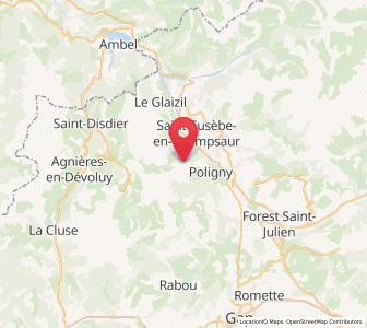 Map of Le Noyer, Auvergne-Rhône-Alpes