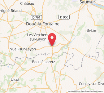 Map of Le Puy-Notre-Dame, Pays de la Loire