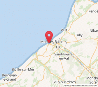 Map of Le Tréport, Normandy