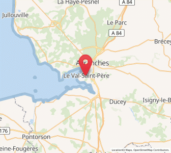 Map of Le Val-Saint-Père, Normandy