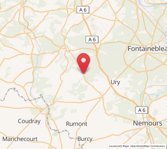Map of Le Vaudoué, Île-de-France