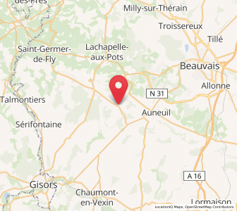 Map of Le Vauroux, Hauts-de-France