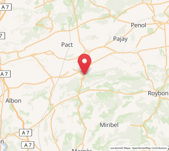 Map of Lens-Lestang, Auvergne-Rhône-Alpes