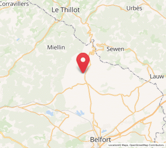 Map of Lepuix, Bourgogne-Franche-Comté