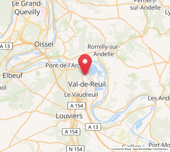 Map of Léry, Normandy