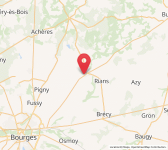 Map of Les Aix-d'Angillon, Centre