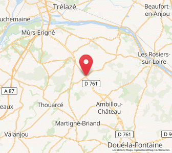 Map of Les Alleuds, Pays de la Loire