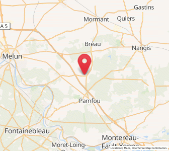 Map of Les Écrennes, Île-de-France