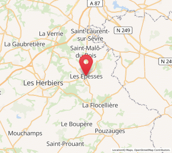 Map of Les Epesses, Pays de la Loire