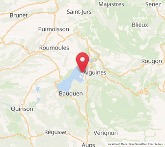 Map of Les Salles-sur-Verdon, Provence-Alpes-Côte d'Azur