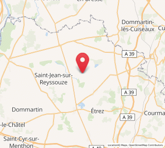 Map of Lescheroux, Auvergne-Rhône-Alpes