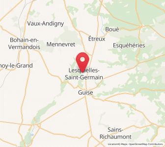 Map of Lesquielles-Saint-Germain, Hauts-de-France