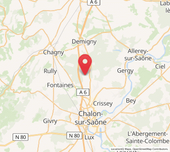 Map of Lessard-le-National, Bourgogne-Franche-Comté
