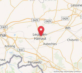 Map of Leuze-en-Hainaut, Hauts-de-France