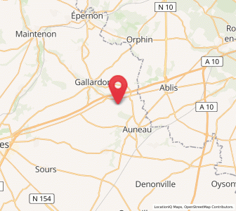 Map of Levainville, Brittany