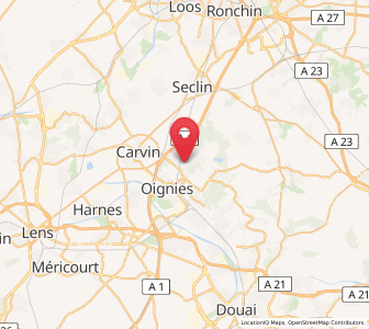 Map of Libercourt, Hauts-de-France