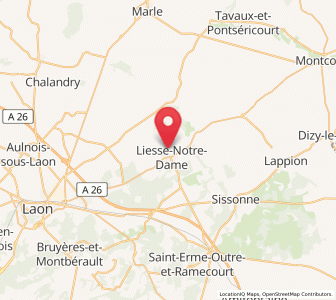 Map of Liesse-Notre-Dame, Hauts-de-France