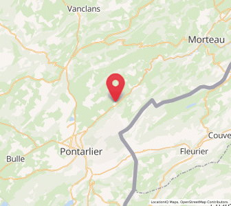 Map of Lièvremont, Bourgogne-Franche-Comté
