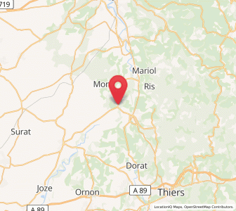Map of Limons, Auvergne-Rhône-Alpes