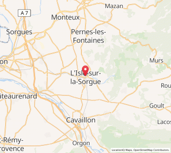 Map of L’Isle-sur-la-Sorgue, Provence-Alpes-Côte d'Azur