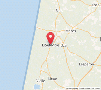 Map of Lit-et-Mixe, Nouvelle-Aquitaine