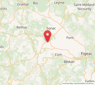 Map of Livernon, Occitanie