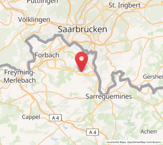 Map of Lixing-lès-Rouhling, Grand Est