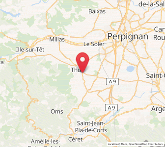 Map of Llupia, Occitanie