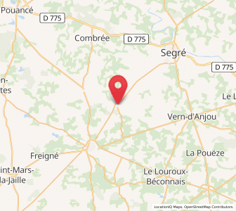 Map of Loiré, Pays de la Loire