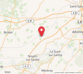 Map of Louplande, Pays de la Loire