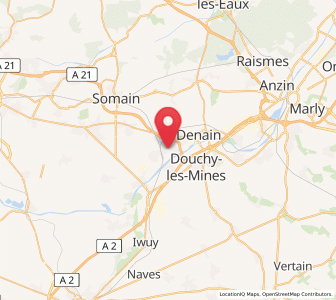 Map of Lourches, Hauts-de-France