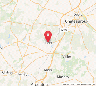 Map of Luant, Centre