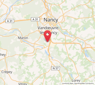 Map of Ludres, Grand Est